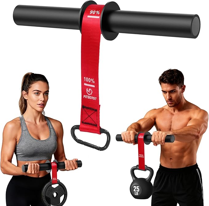 FitBeast Wrist Roller Forearm Trainer, Adjustable Strap Forearm Blaster for Grip Strength & Wrist Workouts