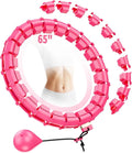65 Inch Adjustable Fitness Waist Hoop – 32 Detachable Links, Quiet Non-Drop Fitness Tool for Adults Weight Loss, Plus Size Exercise Hoop for Women & Beginners