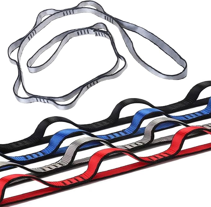 150KG Load Pilates Belt Rope 9 Rings Adjustable Heavy Duty Climbing Strap For Pilates Hammocks Climbing