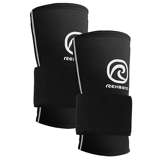 Rehband RX Wrist Support Power Max, 3-in-1 Neoprene Sleeve + Wrap for Strength Training, Protects during Kettlebell Training, stabilizes wrist, forearm protection, Colour:Black, Size:Medium