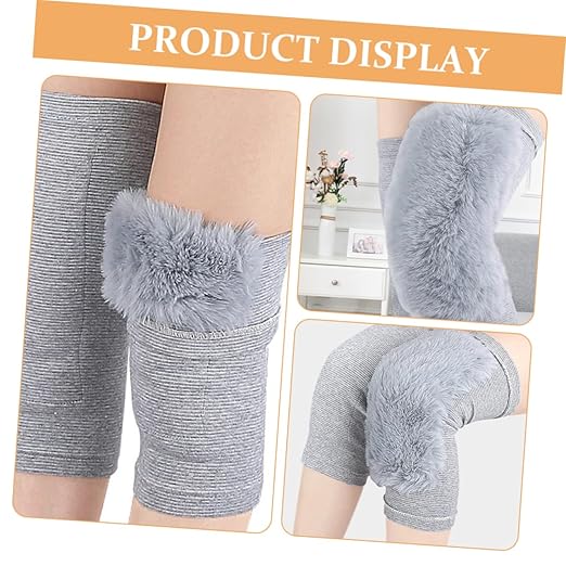 FRCOLOR 1pair Portable Knee Sleeves for Warmth and Support Elastic Knee Wraps for Sports for Weightlifting Running More