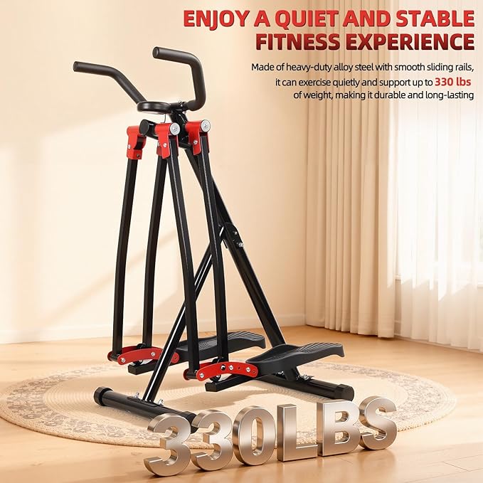 Ellipse Leg Exerciser | Elliptical Glider Machine | Foldable Machine | Side Sway Action 360 Motion Full-Body Fitness Equipment | Cardio Trainer Glider for Home Exercise