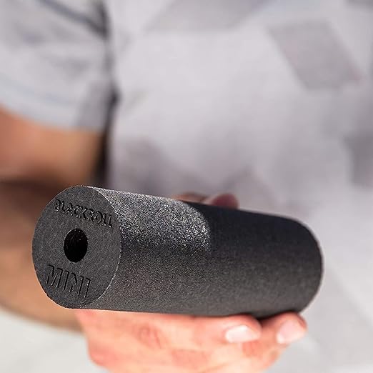 BLACKROLL - Mini Foam Roller, Massage Tool for Feet, Hands, and Arms, Ideal for Travel Size and Targeted Myofascial Release, for Exercise, Massage, and Muscle Recovery, 6" x 2", Azure