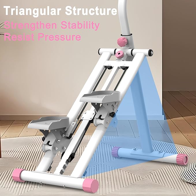 Stair Stepper for Home, 265lbs Vertical Climber Machine for Full-Body Exercise, Resistance Home-Upgrade Climber Fitness Equipment with Stable Frame Adjustable Handlebar for Women Men