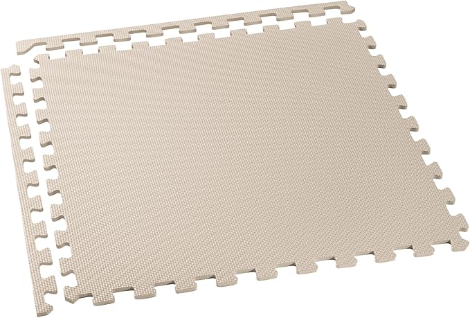 We Sell Mats 3/8" Thick Multipurpose EVA Foam Exercise Floor Mat, Interlocking Tiles, Anti-Fatigue for Home or Gym