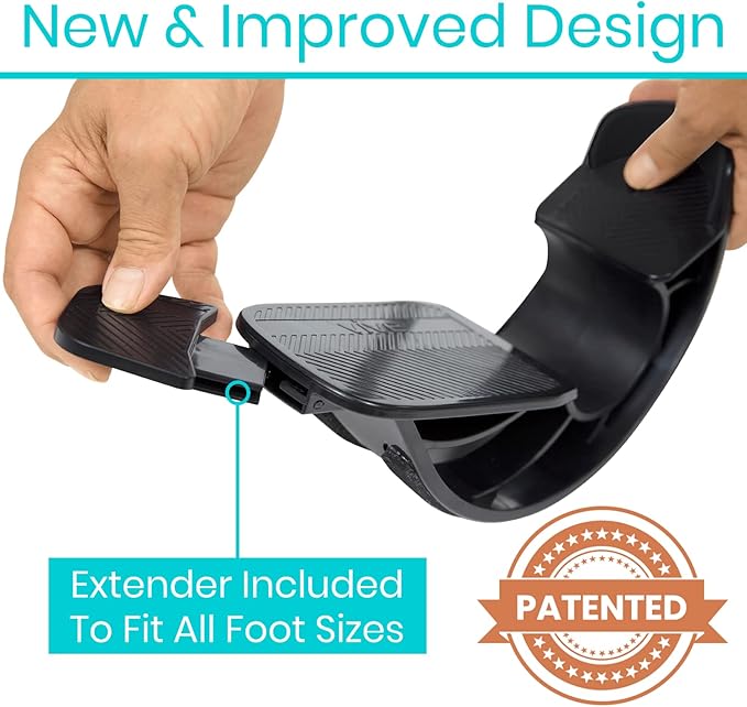 Vive Adjustable Calf Stretcher - Foot Rocker for Plantar Fasciitis - Achilles Tendon and Ankle Stretching Device - Calf Exerciser & Strengthener for Pain Relief & Prevention - Recovery Equipment