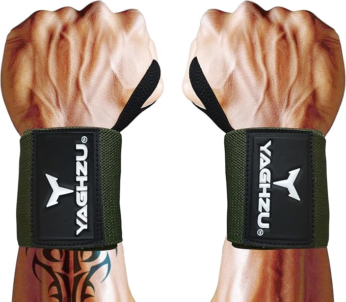 Wrist Wraps Weightlifting - Premium Quality Wrist Straps for Weightlifting,18 inch Weight Lifting Wrist Wraps, Heavy Duty Gym Wrist Wraps with Thumb Loop, Adjustable Wrist Support Wrist Strap