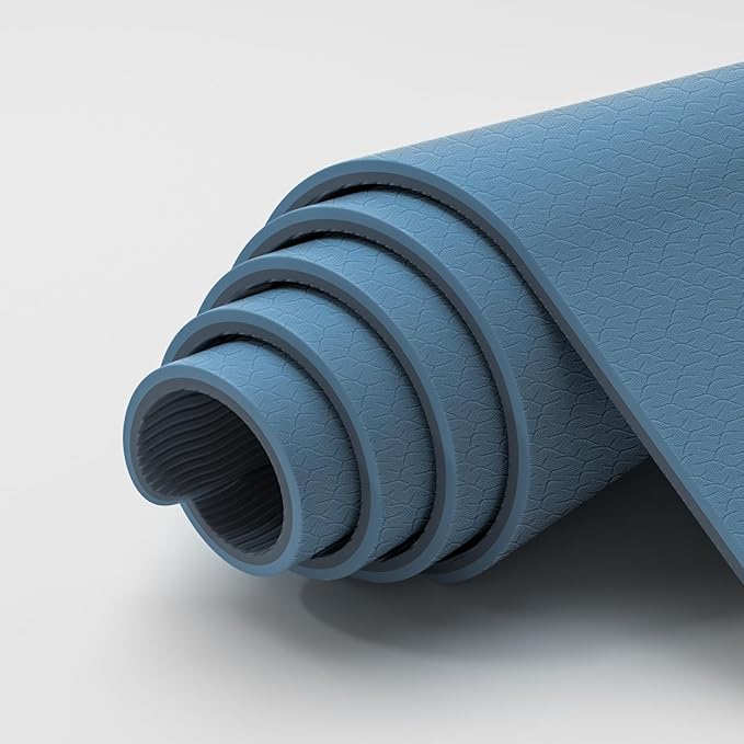 ILILI Yoga Mat Thick&Large Exercise Mats for Home Workout – Extra Wide Yoga Mat with Carrying Strap 76''x32.7''x0.35'' For Men & Women – Anti-Tear, Lightweight, Cushioned Support, Works Great on All Floors for Stretching, Pilates, Meditation and Floor ...