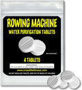 Rowing Machine Water Purification Tablets | Universal Water Rowing Machine Tank Cleaner | Safe, Eco-Friendly Formula | 4 Tablets