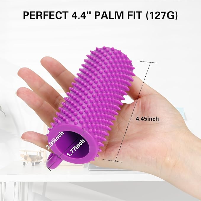 Hand Therapy Grip Ball for Stroke, Arthritis, Carpal Tunnel Pain Relief Recovery, Hand Squeeze Ball for Physical Therapy, Exercise Stress Balls for Adults, Improve Flexibility & Grip Strength