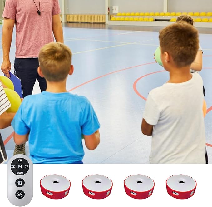 4Pcs/Pk Agile Reaction Training Lamp Set, Reaction Training Light Speed Agile Reaction Light Sports Equipment Quick Reaction Lights Enhancing Speed and Agility Tools