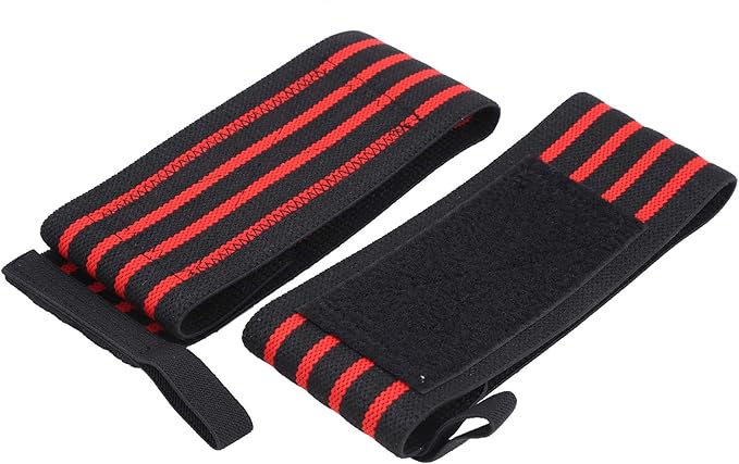Alomejor Fitness Manual Manure Bracket High Performance Joint Wrap Adjustable Compression Joint Guard 1pair Ideal for Weightlifers, Heavy Lifting High Starch Nylon