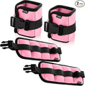 2 Pairs Ankle Wrist Weights for Land or Aquatic Exercise Aqua Cuffs Aqua Aerobics Fitness Bands for Ankle and Wrist Adjustable Weights for Swimming Pool Workout Equipment