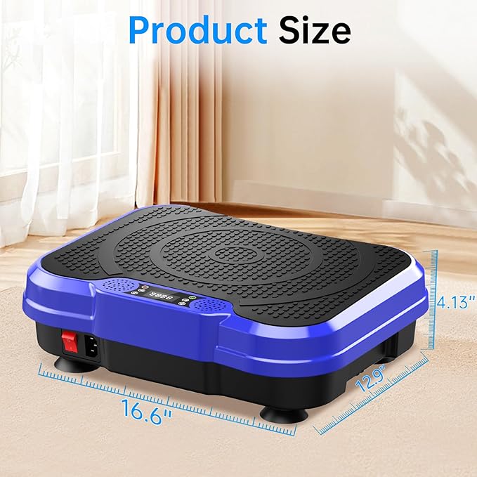 Vibration Plate Exercise Machine,Vibration Plate for Lymphatic Drainage Power Vibration Plate Machine Support 450 Lbs 250 Adjustable Speeds,Vibrating Plate Shake Plate Weight Loss