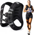 Roc Outdoors Weighted Vest W/ Rub-Free Technology for Woman and Men, 5lb/10lb/15lb/20lb/30lb Weight Vest with Reflective Stripe for Workout, Strength Training, Running, Walking, Fitness, Weight Training, Weight Loss, Weightlifting