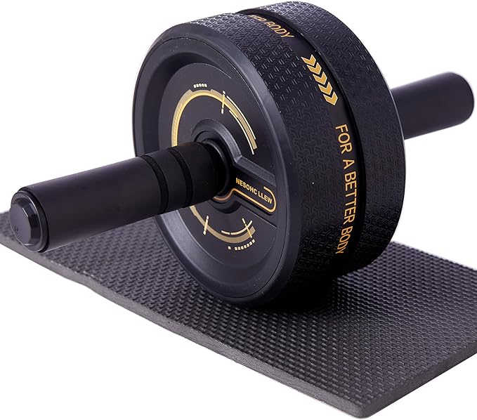 Ab Roller Wheel. Abdominal Training Roller for Men/Women, Abdominal Wheels Widened to 3.4 ", Rubber Tread of The Abdominal Wheel Upgraded, Max Weight 490 lbs