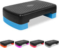 Exercise Workout Aerobic Step Platform Trainer, 18" Aerobic Stepper with 4"-6" Adjustable Height Risers