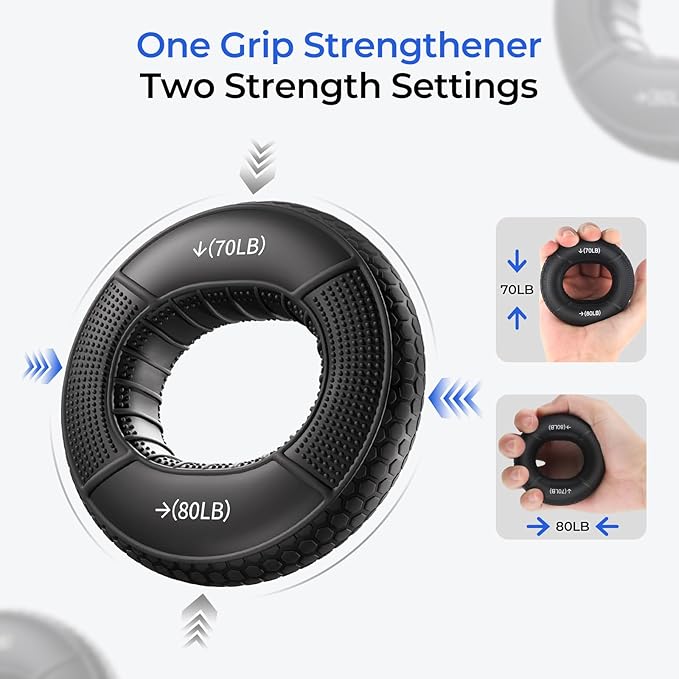 Hand Gripper Strengthener Set - Hand Grip Strengthener, Stress Balls for Adults,Grip Strength Trainer for Hand Sensitivity Training,Hand Rehabilitation Exercising