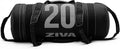 ZIVA Premium Power Core Sandbag - Elite Level Pre-Weighted Workout Bag, Commercial Grade Textured DuraLeather Shell, Reinforced Stitching Webbing, Ergonomic Handles | Home Gym Exercise - (10-50 lbs.)