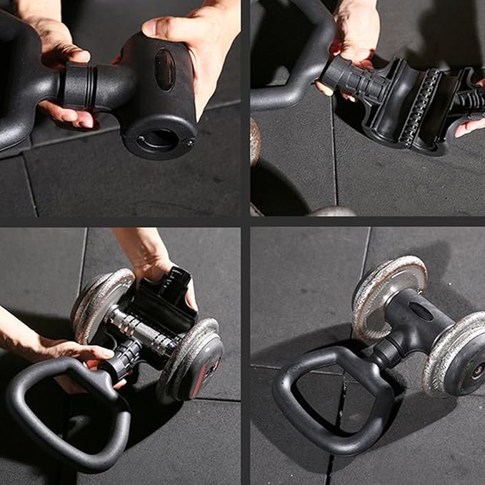 Dumbbell Kettlebell Converter | Dumbbell Grip Handle | Workout Accessories Adjustable Exercise Equipment Attachment for Weight Lifting Strength Training Home Gym