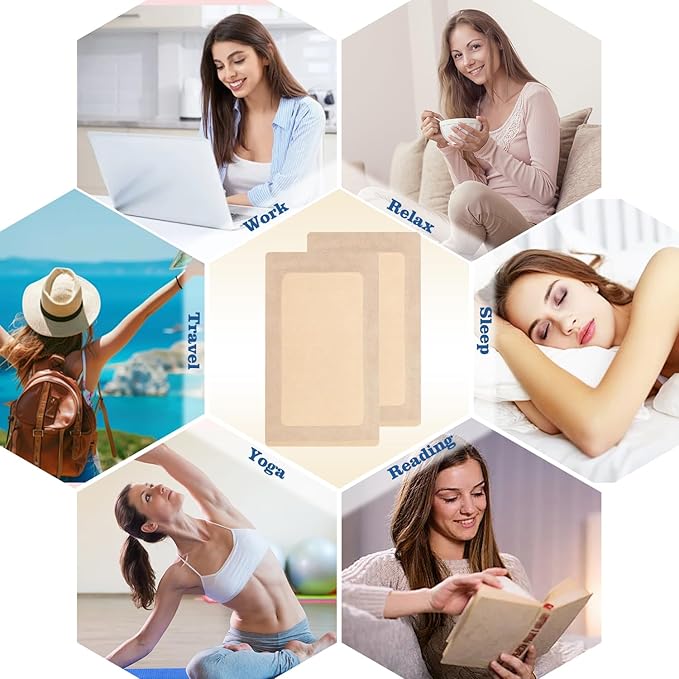 15 Pcs Castor Oil Pack Wrap, Disposable Portable Castor Oil Packs Patches with Anti Leakage Cotton for Belly/Leg/Back (Oil Not Included), 11" x 6.3"