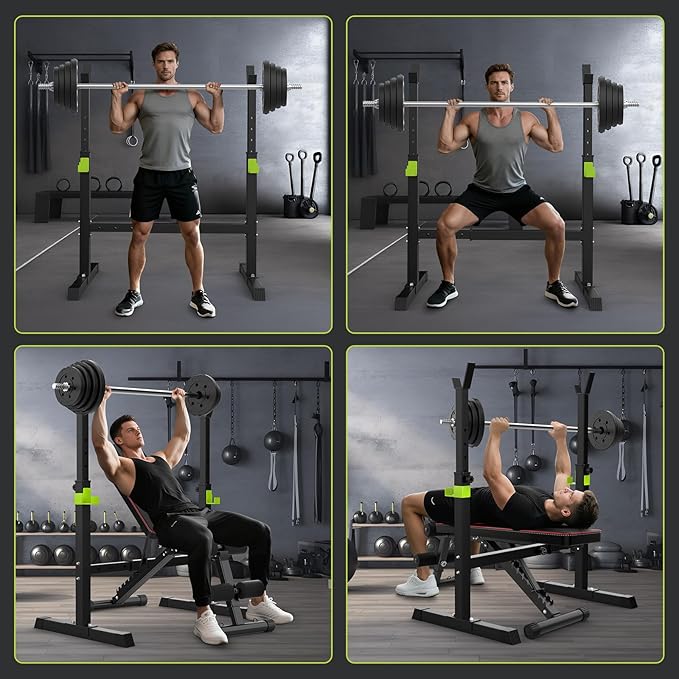 Adjustable Folding Weight Bench for Home Gym, 660 lbs Capacity Multi-Functional Workout Bench Sturdy Durable for Full Body