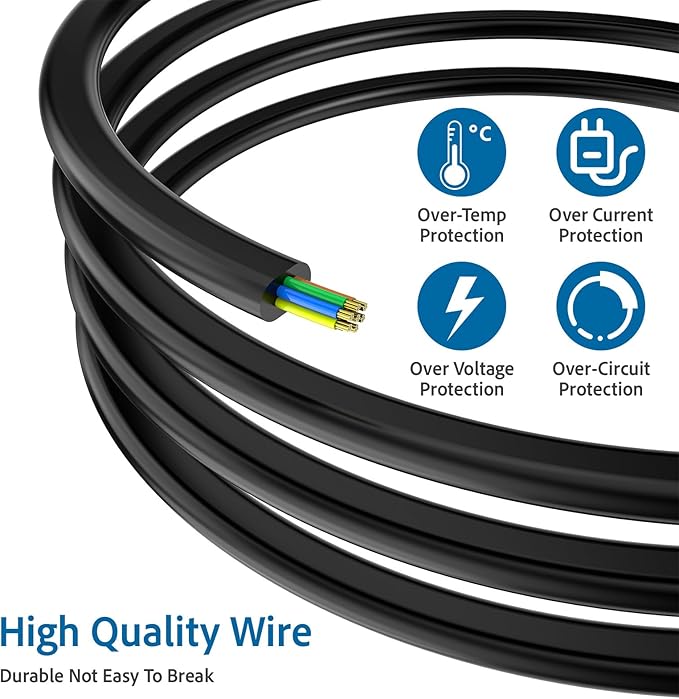 Power Cord 8.2ft for Under Desk Elliptical Leg Exerciser While Sitting for Seniors