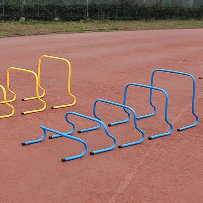 Adjustable Athletic Speed Training Hurdles Jumping and Speed Training Fitness Hurdles for Basketball Soccer Set of 5