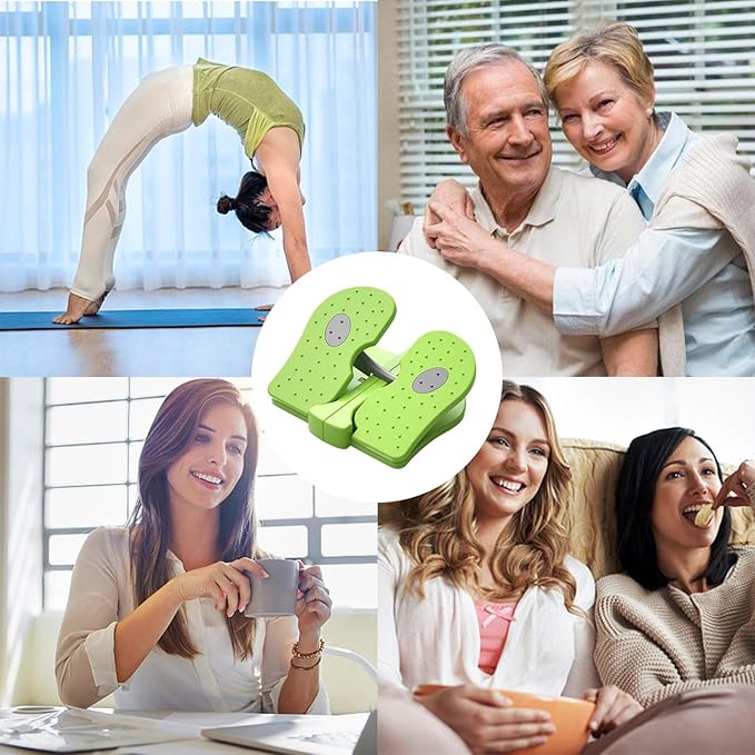 Foldable Stepper for Under Desk, Small Stepper Portable Foot Pedal Exercise Machine, Simple Leg Exerciser While Sitting, Help Leg Muscles Training