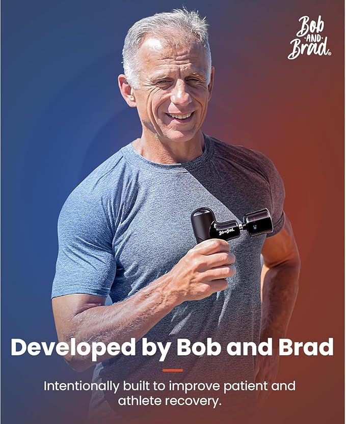 BOB AND BRAD Q2 Pro Mini Massage Gun with Heat and Cold, Pocket-Sized Deep Tissue Massager, HSA Portable Percussion Muscle Massager Gun, Ultra Small & Quiet Muscle Massager, FSA Eligible