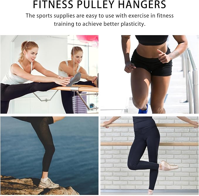 Ciieeo 2pcs Pulley Hanging Straps Fitness Accessories DIY Sports Tool Black Sturdy Workout Hanging Rope for Strength Training Equipment