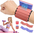 Abahub Wearable Wrist & Ankle Weights Set of 2, Stackable Magnetic Weighted Bracelet for Women, Waterproof Silicone Arm Leg Weights for Home Gym Workout, Running, Yoga & Pilates