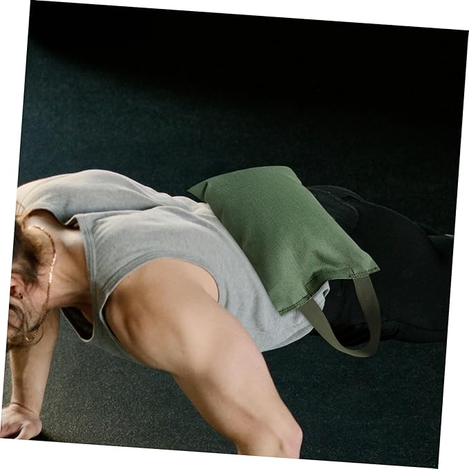 2Kg Canvas Sandbag with Handle Empty Weight Bag for Yoga Dance and Fitness Workouts Versatile Sandbag for Muscle Strengthening and Balance Enhancement