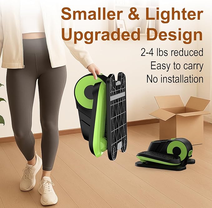 VIVURN® 028 Under Desk Elliptical 12 Speed 5 Modes Motorized Leg Exerciser While Sitting for Seniors As Seen on TV Low Impact Electric Pedal Exerciser with Non-Slip Mat Quiet for Home and Office