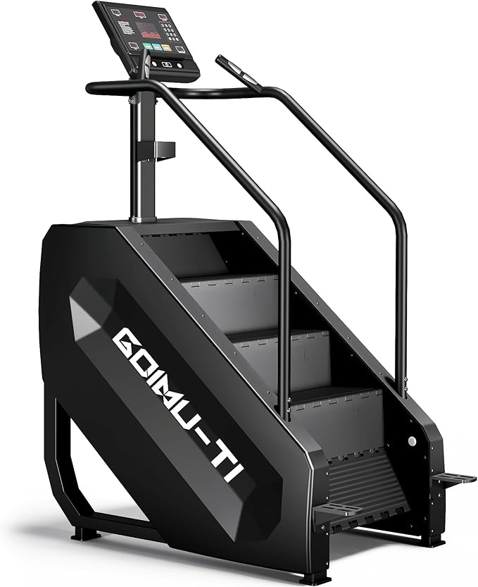 T1 Stair Stepper Machine, 550Lbs Commercial Grade Stair Climber for Home with 15 Resistance Level and LED Screen, Stepmill Exercise Machine for Full Body Workouts, 24-164 Steps/Min