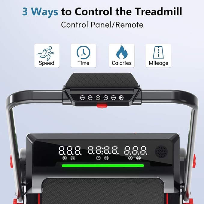 Walking Pad with Handle Bar and Incline, 3 in 1 Under Desk Treadmill with Hiking Mode, 2.5HP Low Noise Walking Treadmill Pad with Remote Control,Portable Treadmills for Home Office, Led Display