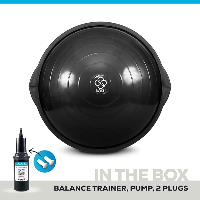 BOSU Sport Balance Trainer, Travel Size Allows for Easy Transportation and Storage, 50cm,