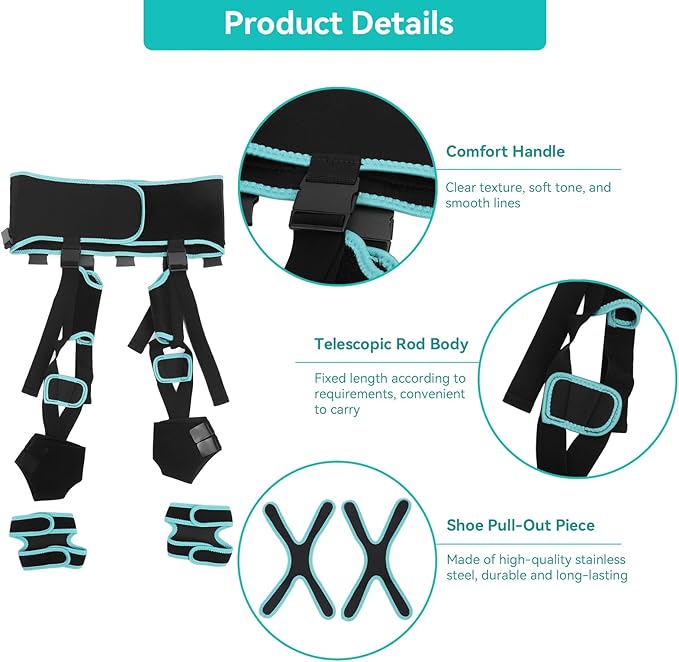 Leg Corrector Strap, High Elasticity O X Type Leg Correction Bandage Legs Posture Corrector Brace Foot Correction Belt for Adults(M(51.2-59.1in))