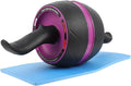 Portable Abs Ab Wheel Roller for Core Workout with Ergonomic Non-slip Handle Wide Fitness Wheel for Home Exercise Suitable for Men and Women Beginners and Advanced Users