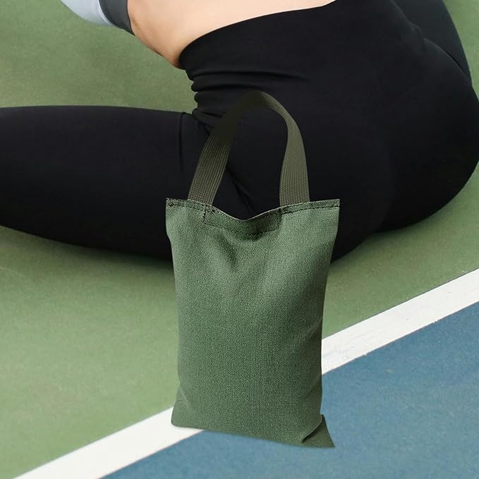 Weighted Yoga Sandbag with Handle 2kg Canvas Sandbag for Fitness Training and Leg Press Exercise for Workout and Dance