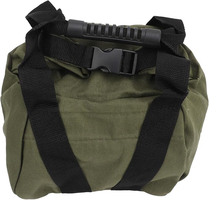 Fitness Workout Sandbag with Handles, Empty Weightlifting Training Sandbag, Durable 16oz Canvas Power Bag for Home Gym, Travel, Yoga and Strength Exercises