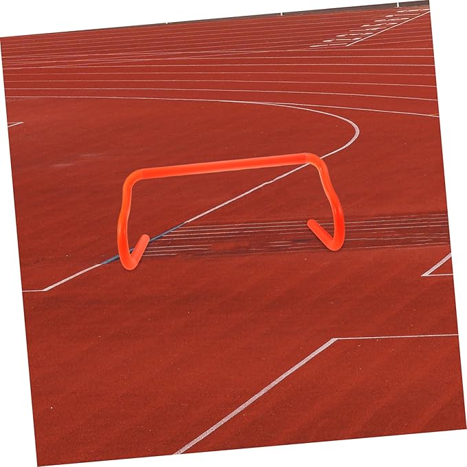 Durable Agility Hurdles for Football Training Weatherproof Convenient Detachable Design for Athletes and Improve Speed and Jumping Skills Orange