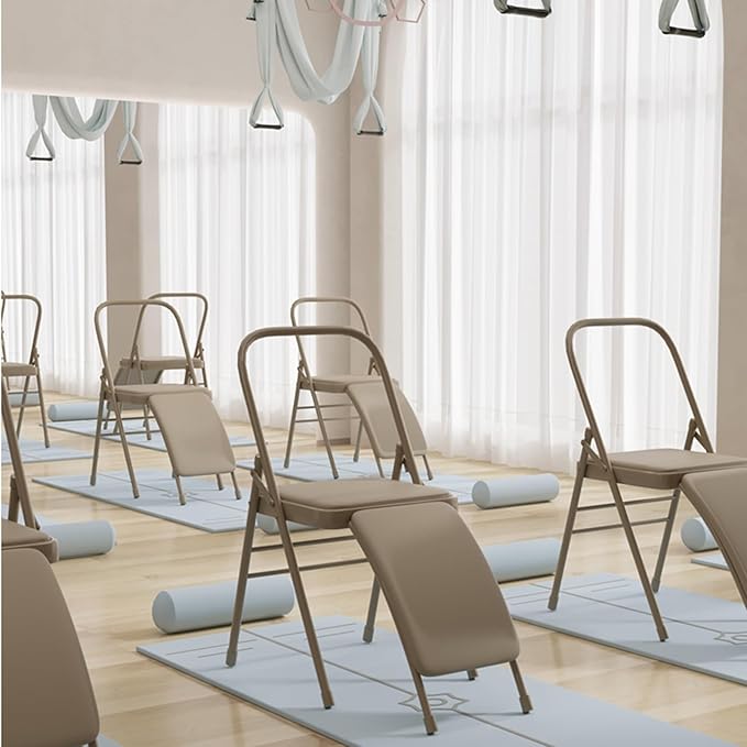 Yoga Chair,Thickened Auxiliary with Lumbar Support,It is Easier,for Home Office Dining Indoor Outdoor(Color2)