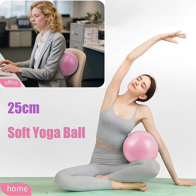 Pilates Essential Kit - Yoga Kits for Home Workout, with Pilates Ring and Ball Set, Resistance Bands for Toning Arms, Thighs/Legs & Core, Yoga Brick and 1.8-Metre Strap