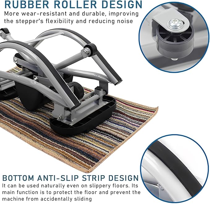 Rock Stepper Side to Side, 2026 Lateral Rocking Fitness Stepper, Low-Impact Home Workout Machine for Knees & Joints, Compact Portable Rocking Stepper with LCD to Track Time Steps Calories