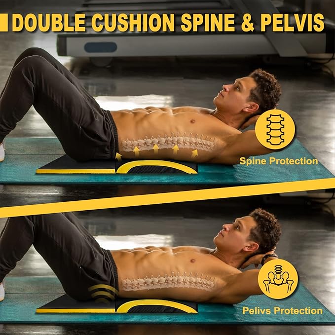 POWER GUIDANCE Ab Exercise Mat - Sit Up Pad - Abdominal & Core Trainer Mat for Full Range of Motion Ab Workouts