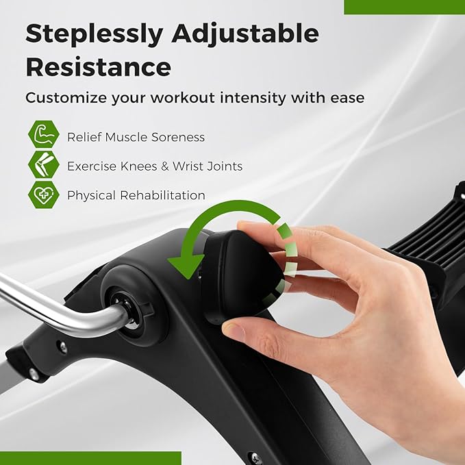 GYMAX Under Desk Bike Pedal Exerciser, Folding Mini Exercise Bike with LCD Display for Arms & Legs Workout, Portable Peddler Exerciser for Seniors Office Home Fitness