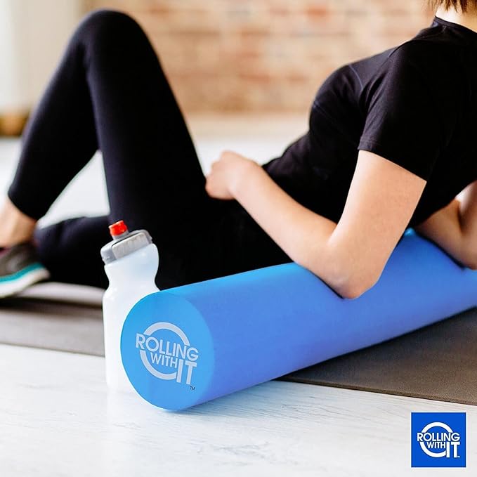 Rolling With It Foam Roller with High Density for Physical Therapy, Muscle Roller for Exercise and Muscle Recovery, Eco-Friendly Back Roller, Firm and Smooth Surface Massage Roller, Select Your Size