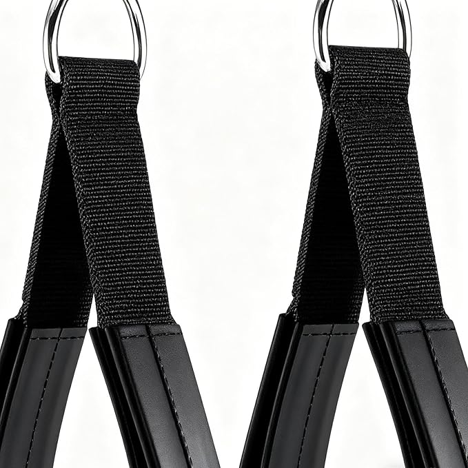 Pilates Straps - Padded Core Strength Fitness | Pilates Exercise Yoga Straps | for Athletes Women Beginners Ladies Home Gym Dorm Apartment