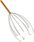 Body Back Scalp Massager, Head Scratcher, Manual Head Massager for Stress Relief, Relaxing Scalp Scratcher, Tingler for Gentle Hair Stimulation (Gold)